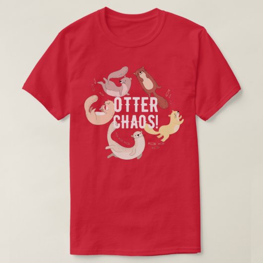 T-shirt Otter Chaos  (Design devant)