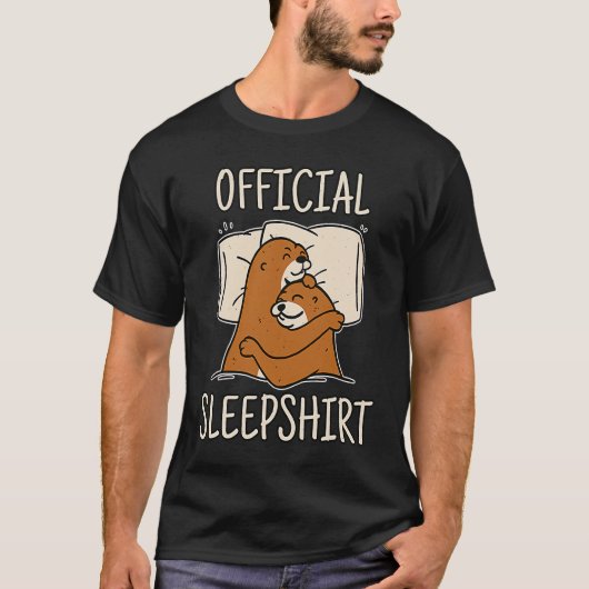 T-shirt Otter couchage parfait pour le sommeil de la loutr (Devant)