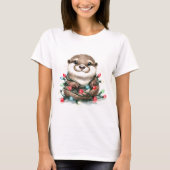 T-shirt Otter de Noël (Devant)