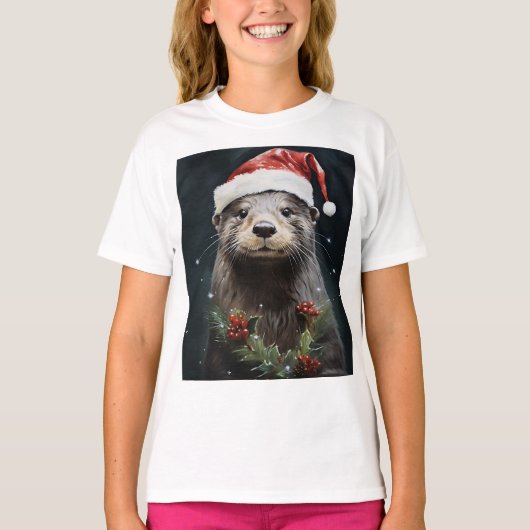 T-shirt Otter de vacances (Devant)