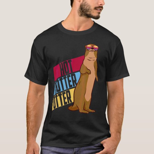 T-shirt Otter Hotter chaud mignon Otter Dit Eau Marten Zo (Devant)