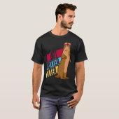 T-shirt Otter Hotter chaud mignon Otter Dit Eau Marten Zo (Devant entier)