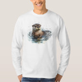 T-shirt Otter Long Manches (Devant)
