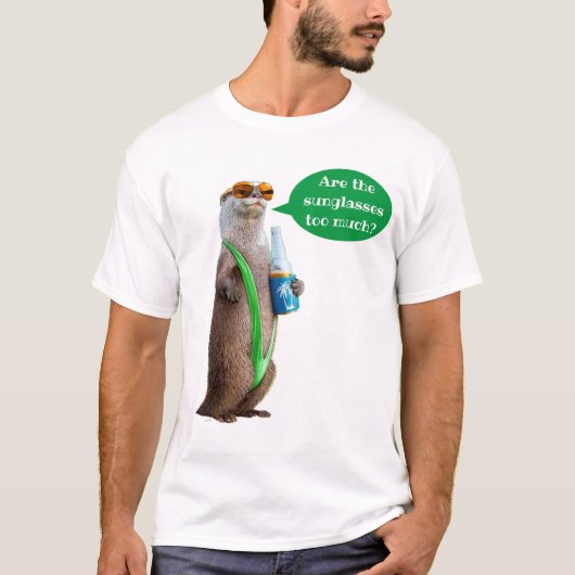 T-shirt Otter portant Mankini (Devant)