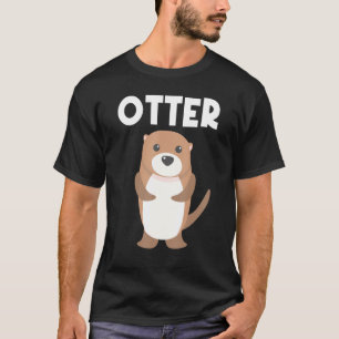 T-shirt Otter Pour Hommes Femmes Pup Aquatique Weasel Rive