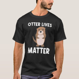 T-shirt Otter Pour Hommes Femmes Pup Aquatique Weasel Rive