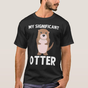 T-shirt Otter Pour Hommes Femmes Pup Aquatique Weasel Rive