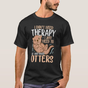 T-shirt Otter Pour La Loupe De Mer Ferret Poisson Otter An