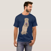 T-shirt Otter Red wine (Devant entier)