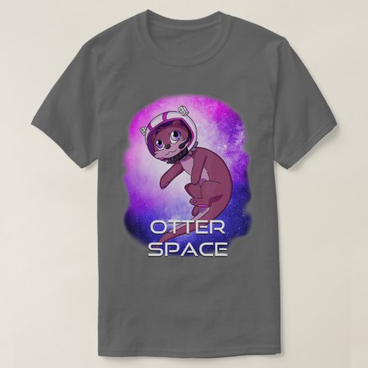 T-shirt Otter Space Externe Stars Sea River Otter (Design devant)