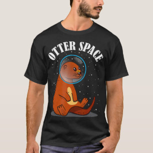 T-shirt Otter Space Theme Musteline Science Espace extra-a