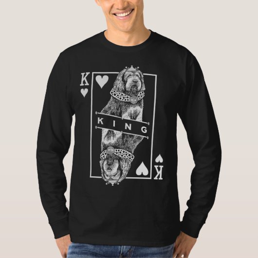 T-shirt Otterhound King Of Hearts Dog Pop (Devant)