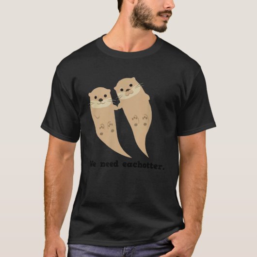 T-shirt Otters amateurs écologiste (Devant)