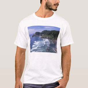 T-shirt OU, côte de l'Oregon, phare de Heceta Head, sur