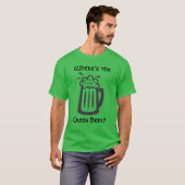 T-shirt Où est la fête de la Bière Verte St Patrick (Devant entier)