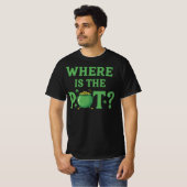 T-shirt Où est le pot drôle de la Saint-Patrick | Irlandai (Devant entier)