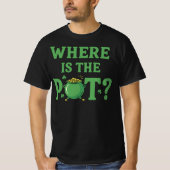 T-shirt Où est le pot drôle de la Saint-Patrick | Irlandai (Devant)