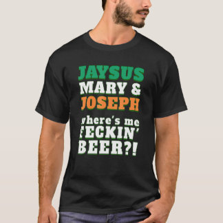 T-shirt Où est ma BIÈRE FANTÔME Irlandais Cuss Word Shir