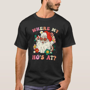 T-shirt Où est mon cheval à Noël Père Noël Super Retr