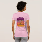 T-shirt Où le péché abonde Croix Sunset Script (Dos entier)