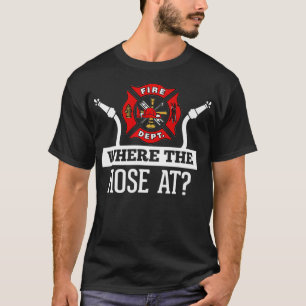 T-shirt Où Le Tuyau De Funny Pompier Pompier Cadeau P