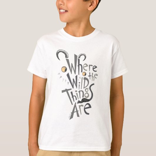 T-shirt Où les choses sauvages sont citées Graphique (Devant)