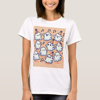 T-shirt où les fantômes dansent ensemble