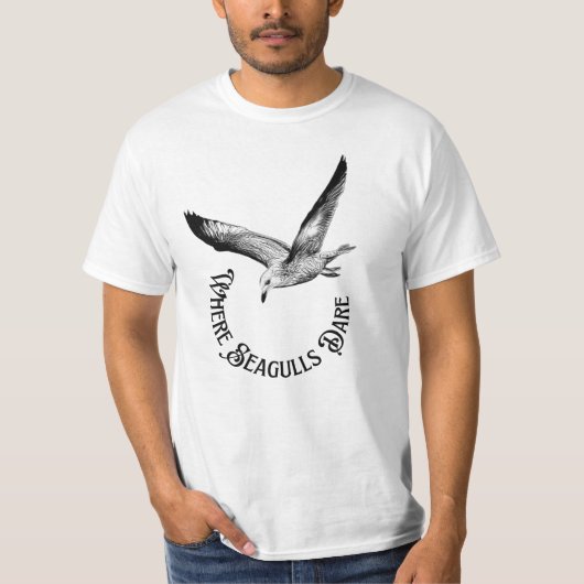 T-shirt Où les mouettes osent (Devant)