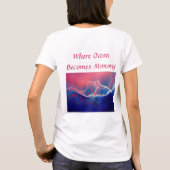 T-shirt "Où l'océan devient mémoire" - Vert bleu (Dos)