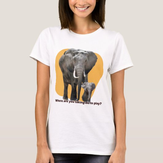 T-shirt Où me conduis-tu pour jouer ? (Devant)