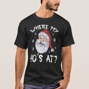 T-shirt Où Mes Hôtes À Noël Père Noël Humour Adulte Hommes