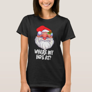 T-shirt Où mon héros est à Noël Père Noël pour hommes femm
