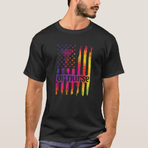 T-shirt Ou Nous Infirmer Drapeau Salle D'Exploitation Infi
