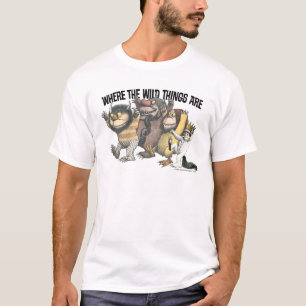 T-shirt Où sont les bêtes sauvages Personnages & Logo