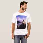 T-shirt OU, sur la côte de l'Oregon, phare de Heceta Head, (Devant entier)