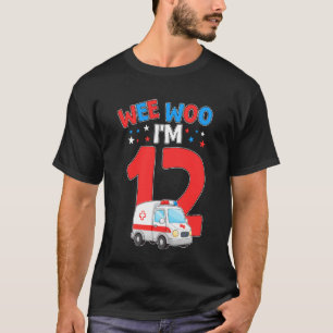 T-shirt Ouah Ouah J'ai 12 Ans Âge 12 Enfants Anniversaire