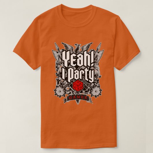 T-shirt Ouais I Party RPG Tabletop Gamer D20 Dice (Design devant)