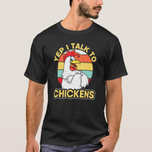 T-shirt Ouais je parle aux poules femmes hommes enfants Bu