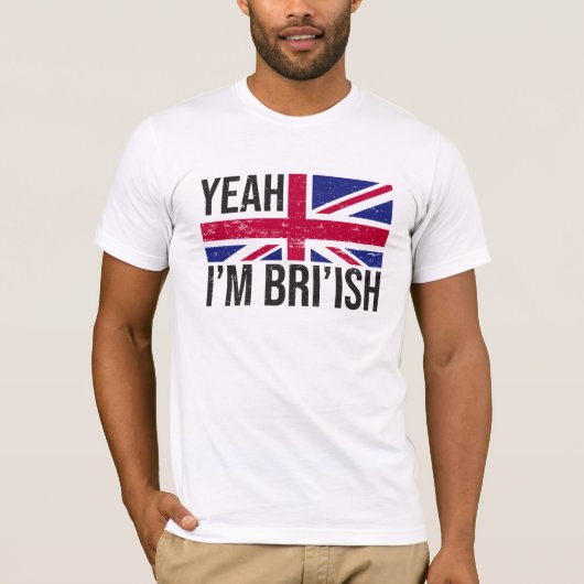 T-shirt Ouais, Je Suis Britannique Comment Connais-Tu Mème (Devant)