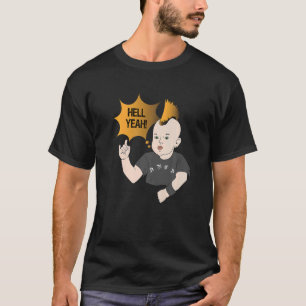 T-shirt Ouais Punk Baby Heavy Metal