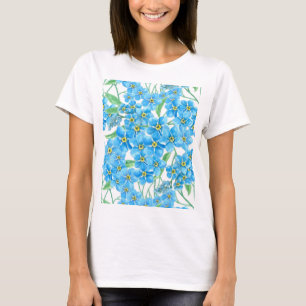 T-shirt Oublie-moi pas un motif sans soudure