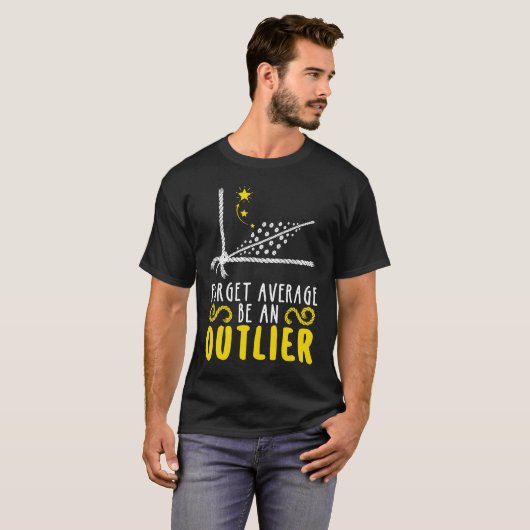 T-shirt Oublier la moyenne être un costume plus rare maths (Devant entier)
