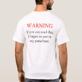 T-shirt Oublier quelque chose ? (Dos)