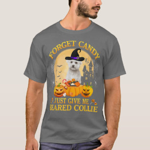 T-shirt Oubliez Candy Donne-Moi Bichon Frise Citrouille Ha
