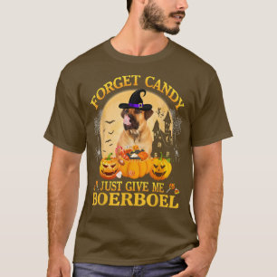 T-shirt Oubliez Candy Donnez-Moi BoerBoel Citrouille Hallo