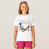 T-shirt Oubliez la princesse - Astrophysicien (Devant entier)