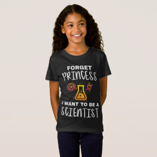T-Shirt Oubliez La Princesse Veut Être Un Jeune Scientifiq