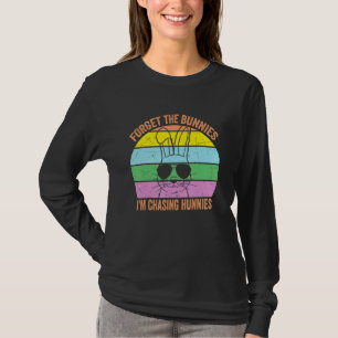 T-shirt Oubliez les lapins que je chasse les lapins Amusan