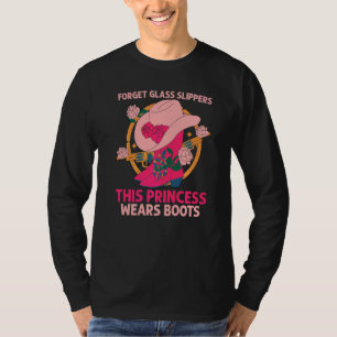 T-shirt Oubliez les pantoufles de verre cette princesse po