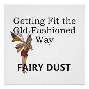 T-SHIRT Oude Fashioned Fitness Perfect Poster